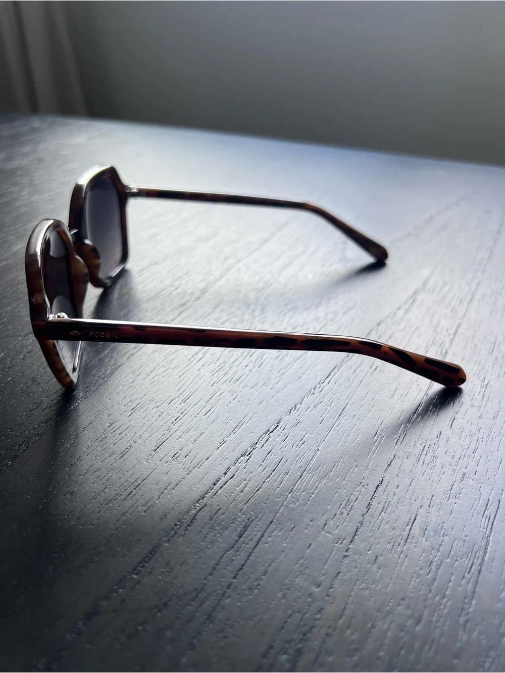 Fossil 53mm Women's Square Tortoiseshell Sunglasses